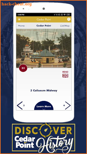 Discover Cedar Point History screenshot