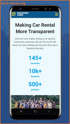 DiscoverCars.com Car Rental App screenshot