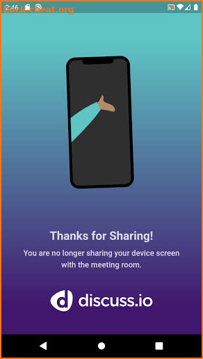 Discuss.io Mobile Screen Share screenshot