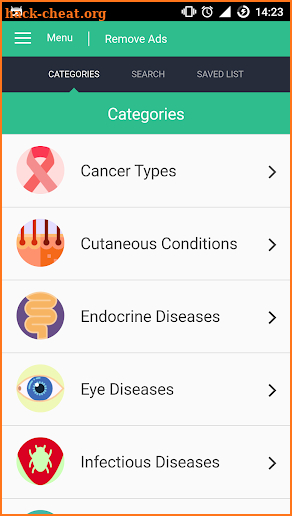 Diseases and Disorders Guide screenshot