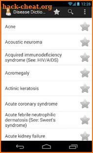 Diseases Dictionary screenshot