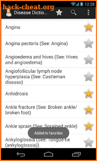 Diseases Dictionary screenshot