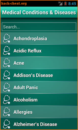Diseases Dictionary Medical screenshot