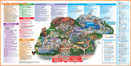 Disney California Adventure Park Map 2019 screenshot