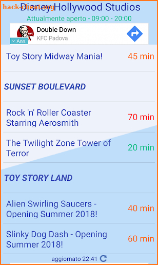 Disney's Hollywood Studios Live - Waiting Times screenshot