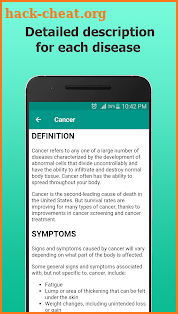 Disorder & Diseases Dictionary screenshot