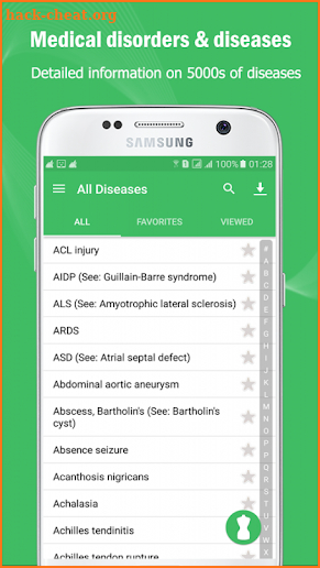 Disorder & Diseases Dictionary 2018 screenshot