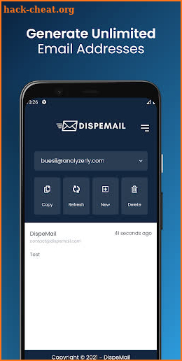 DispeMail - Temporary Disposable Email screenshot
