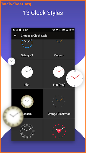 Display Clock On Lockscreen, Digital Clock Themes screenshot