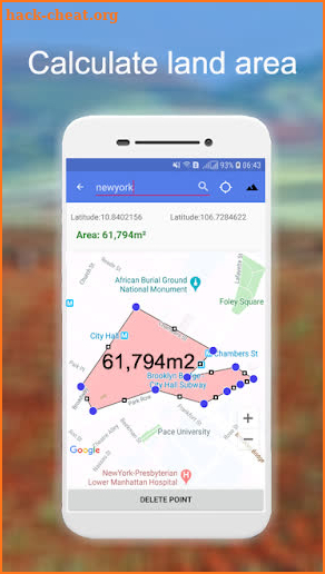 Distance And Area Measurement screenshot