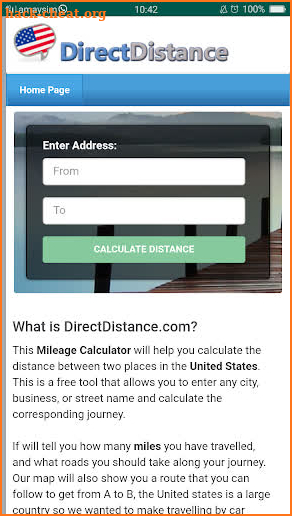 Distance Calculator screenshot