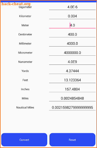 Distance Length Converter screenshot