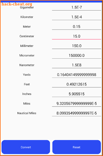 Distance Length Converter screenshot
