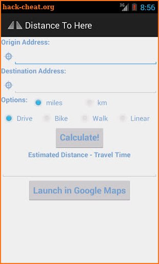 Distance to Here screenshot