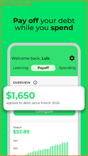 Ditch: Pay Debt As You Spend screenshot