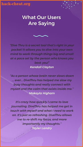 DiveThru: Self Reflection & Mindful Journaling screenshot