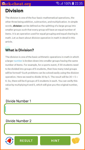 Divide Number screenshot