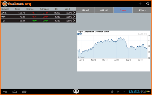 Dividend Tracker screenshot