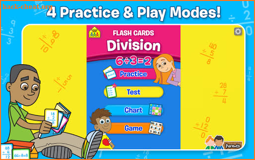 Division Flash Cards screenshot
