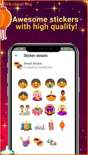 Diwali-Emoji Stickers screenshot