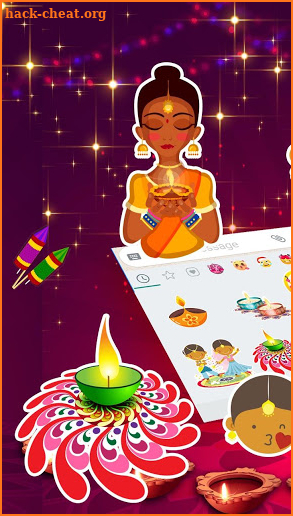Diwali-Emoji Stickers screenshot