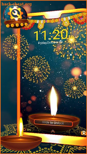 Diwali Fireworks Launcher Theme screenshot