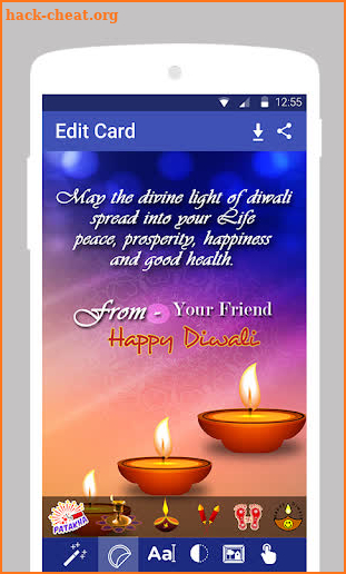 Diwali Greeting Maker screenshot