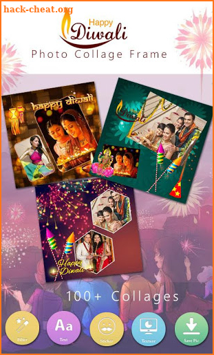 Diwali Photo Collage Frame screenshot
