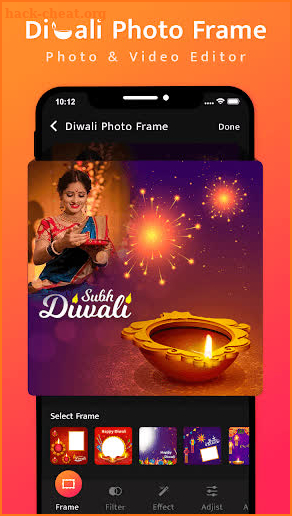 Diwali Photos Frames- Diwali Video Maker screenshot