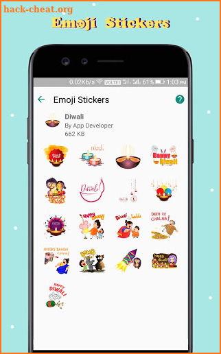 Diwali Stickers (WAStickerApps)  For Whatsapp screenshot