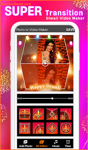 Diwali Video Maker with Song screenshot