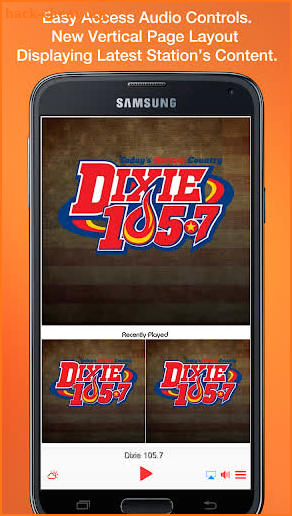 Dixie 105.7 screenshot