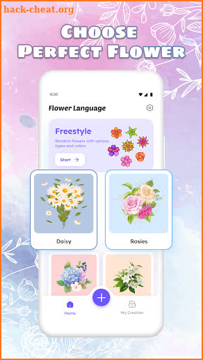 DIY Flower Language Wallpaper screenshot