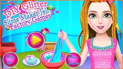 DIY Glitter Slime Maker - Jelly Factory Games screenshot