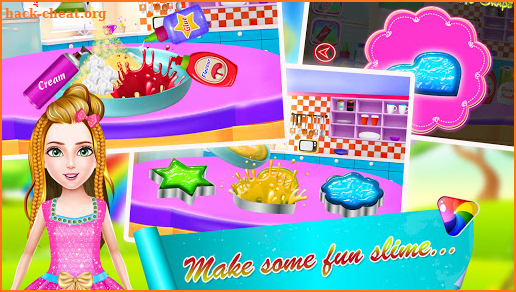 DIY Glitter Slime Maker - Jelly Factory Games screenshot