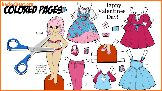 DIY Paper Dolls Girl Dress Up screenshot