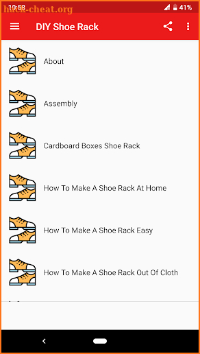 DIY Shoe Rack screenshot