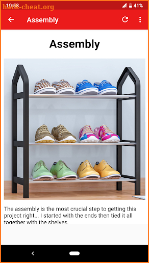 DIY Shoe Rack screenshot