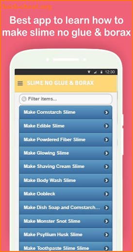 DIY Slime Without Glue and Borax Step by Step Easy screenshot