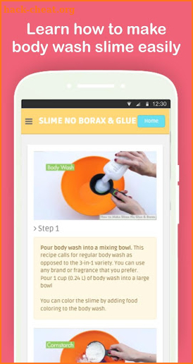 DIY Slime Without Glue and Borax Step by Step Easy screenshot