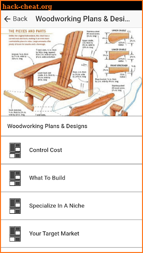 DIY Woodworking Projects - 50 Free Woodwork Plans screenshot