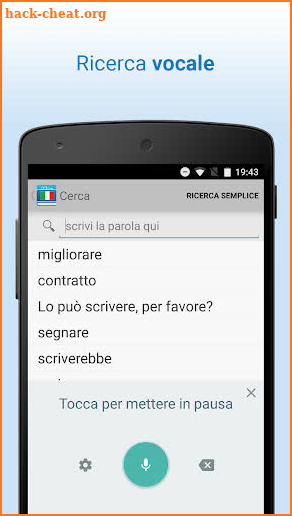 Dizionario italiano screenshot