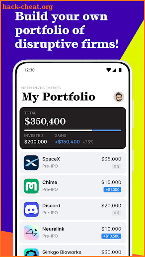 Dizraptor: Pre-IPO Investing screenshot