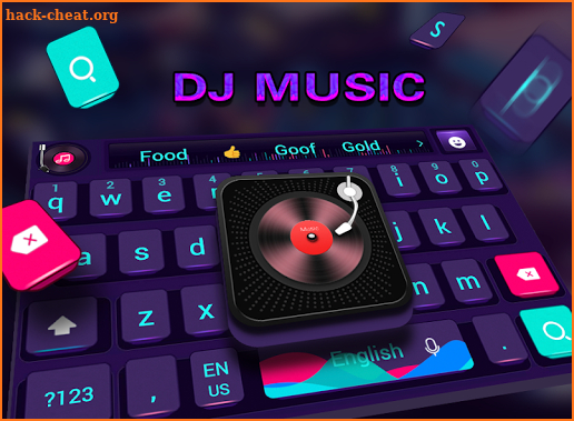 DJ music fashion rock theme keyboard screenshot