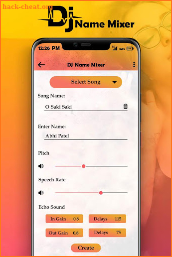 DJ Name Mixer with Music Player : Name Mix to Song screenshot