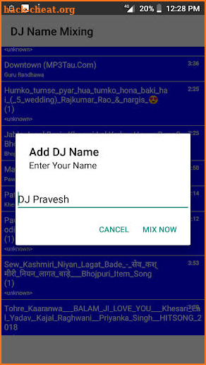 DJ Name Mixing screenshot