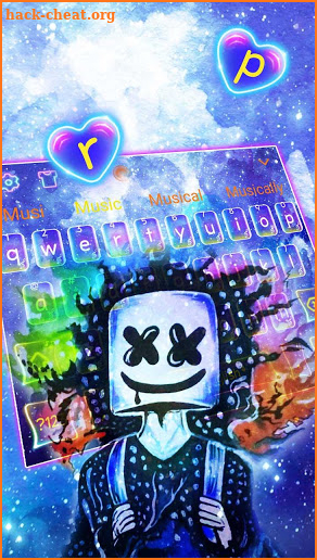 DJ Neon Galaxy Keyboard screenshot