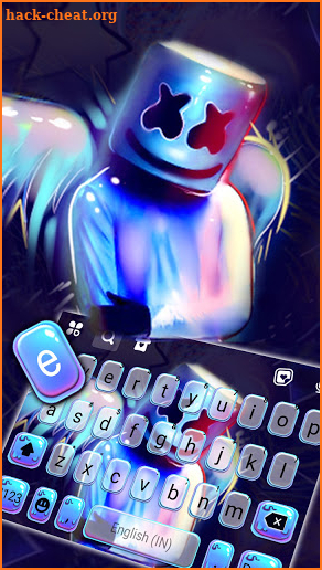 DJ Neon Music Keyboard Background screenshot