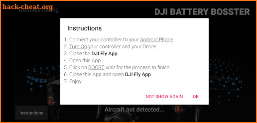DJI Battery Booster screenshot