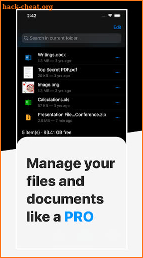 DManager Browser And Documents Advice screenshot